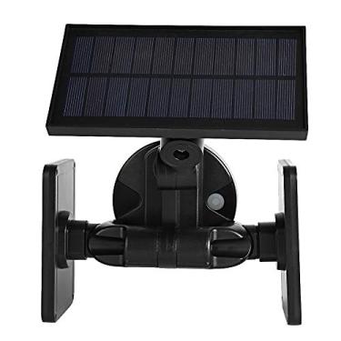Imagem de Dioche Luz Solar Com Lâmpada de Jardim Com Sensor de Cabeça Dupla de 48 LED, Painel Policristalino, 3 Modos, IP65, 480LM, ABS, Kit de Montagem Em Parede, Luz Com Sensor Solar para