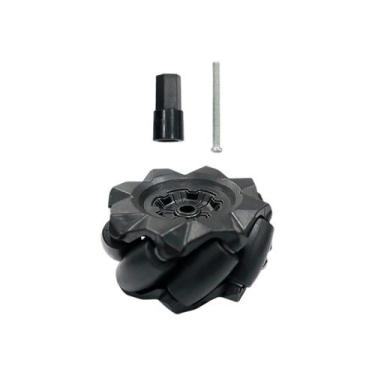 Imagem de 2x Roda Mecanum Omnidirecional Robô / Motor 48mm - Preto - ROXO