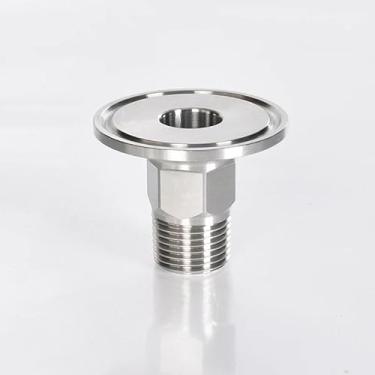 Imagem de 1/5.1 cm 3/10.2 cm 2.5 cm 1-1/10.2 cm 1-1/5.1 cm 5.1 cm BSPT macho 3.8 cm 5.1 cm 6.3 cm acoplador de porca sextavada SUS304 conector inoxidável Homebrew (macho, DN10 K25.4 cm) mm)