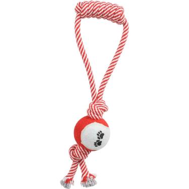 Imagem de Juguete para Perro Pet Life `Pull Away` Cuerda y Pelota de Tenis para Tirar