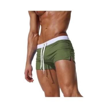 Imagem de Sunga De Praia Masculina De Secagem Rápida, 10 Cores, Design Com Bolso