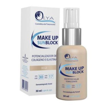 Imagem de Protetor solar cor bege Make Up Sunblock - Olya Cosmetica de Tratament