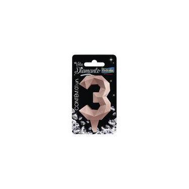 Imagem de Velas Aniversário Decorativas Diamante Várias Cores Lindas - FestColor