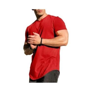 Imagem de Camiseta Masculina De Fitness Muscular Para Verão, Treino, Academia, E