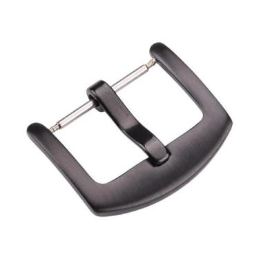 Imagem de Fivela De Pulseira De Relógio Em Aço Inoxidável Prata, Dourado E Preto