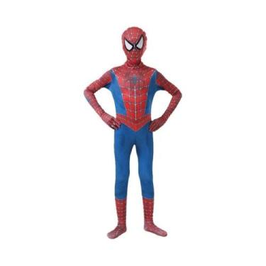 Imagem de Fantasia De Super-Herói Homem-Aranha Para Crianças Com Lançadores De T