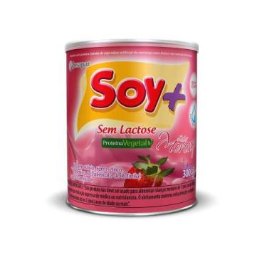 Imagem de Soy+ Sem Lactose Sabor Morango Alimento em Pó 300g