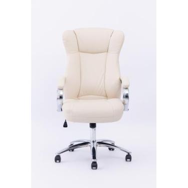 Imagem de Cadeira Presidente Summer Estofada Bege W-80 - Leon Imports