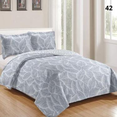 Imagem de Kit Cobre Leito Luxo Casal King 3 Peças  Toque Macio e Acabamento Prem