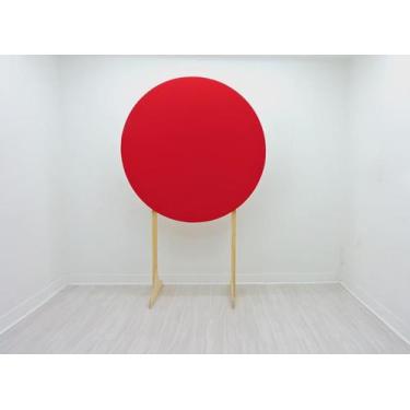 Imagem de Painel Redondo Decoração Cores Lisas Em Tecido - 1,5x1,5m - Fantasia B
