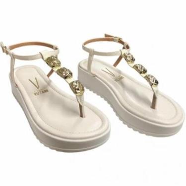 Imagem de Sandália Papaete Feminina Flatform Vizzano Com Pedrarias-Feminino