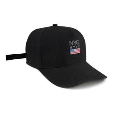 Imagem de Boné Aba Curva NYC Hype Fitão Original Strapback New York City Bandeira-Unissex