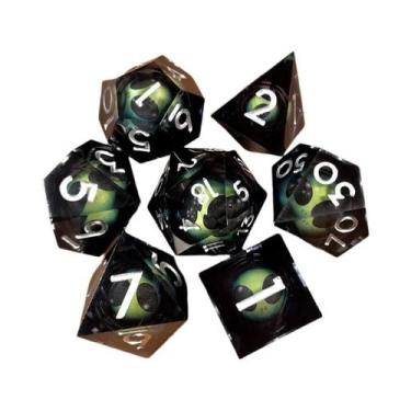 Imagem de Conjunto De Dados Punk Eye Para Dungeons & Dragons, MTG, RPG, Jogos In