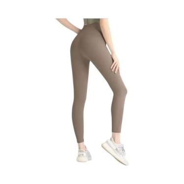 Imagem de Leggings De Yoga Femininas De Cintura Alta, Calças De Fitness Para Lev