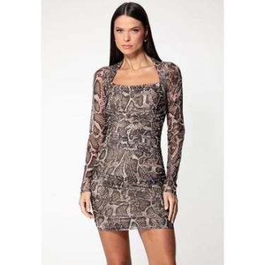 Imagem de Vestido Mini Tule Eco Animal Print-Feminino