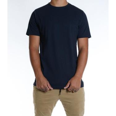 Imagem de Camiseta Masculina Lisa Basic 100 % Algodão  - L.A Importação, Marinho