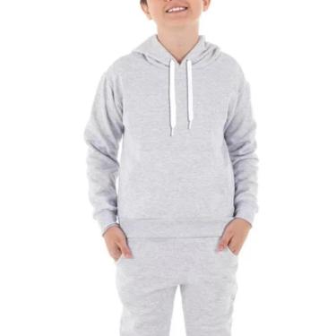 Imagem de Moletom Infantil Moleton blusa de frio Canguru Unissex Agasalho Infantil-Unissex