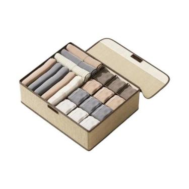 Imagem de Organizador De Roupa Íntima E Meias Lavável Com Compartimentos Dobráve