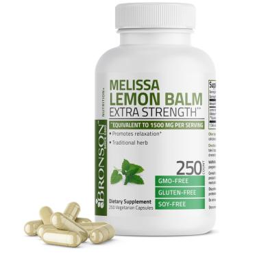 Imagem de Suplemento Bronson Melissa Lemon Balm Extra Strength 250 Cap-Unissex