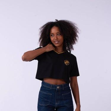 Imagem de CROPPED VASCO LACO FEMININO PRETO/PEQUENO-Feminino