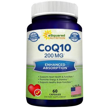 Imagem de Suplemento Asquared Nutrition Coq10 200 Mg 60 Cápsulas Veganas-Unissex