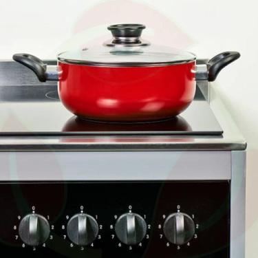 Imagem de Jogo Panelas Antiaderente Cerâmica 6 Pçs Santiago Vermelho - LEHAVÍ, 6