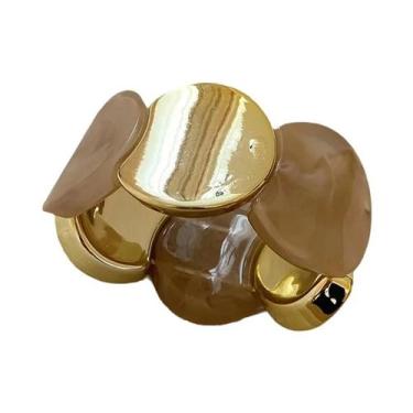 Imagem de Pulseiras De Resina Acrílica Vintage Para Mulheres Com Cordão Elástico