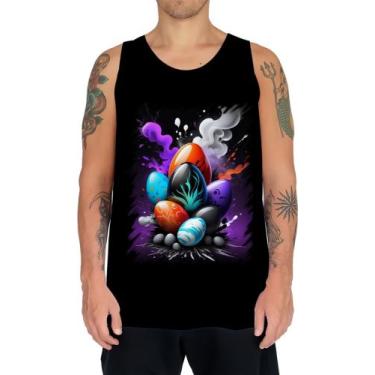 Imagem de Camiseta Regata de Ovos de Páscoa Artísticos 8 - Kasubeck Store, Baby 