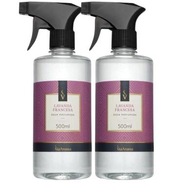 Imagem de Kit 2 Águas Perfumadas 500ml Via Aroma Aromas Exclusivos para Tecidos 