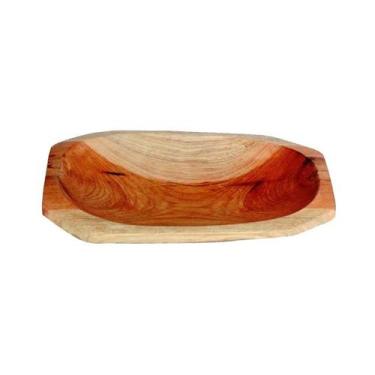 Imagem de Gamela Petisqueira De Pau Madeira Modelo Caiacão 27x15 Cm - Colheres d