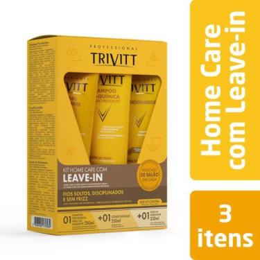Imagem de Kit Home Care Trivitt com Leave-in Hidratante Itallian Hairtech