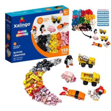Imagem de Brinquedos Blocos de Montar Criativos 150 peças Xalingo
