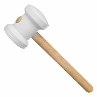 Imagem de Martelo de Borracha 60mm Azulejista Branco Dlucca