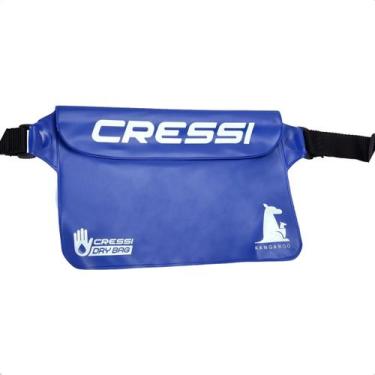 Imagem de Pochete Estanque Cressi Bolsa Impermeável Prova D'água Azul