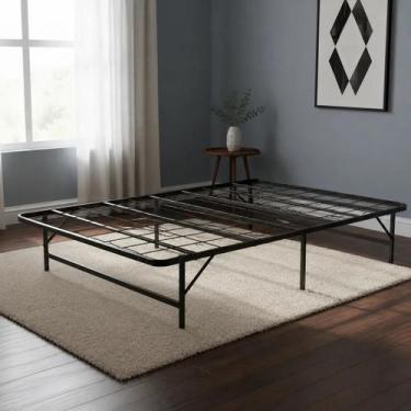 Imagem de Cama Dobrável Aço Hashigo Base Box Casal Reforçada