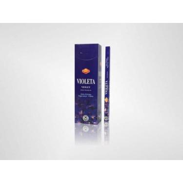 Imagem de Incenso indiano sac violeta cx c/ 25 unds .8 varetas - MAFOL