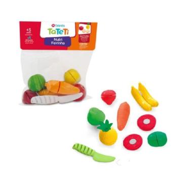 Imagem de Nutri Feirinha Frutinhas E Verduras Com tiras autocolantes Crec Crec -