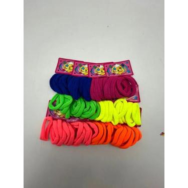 Imagem de Kit Elásticos Xuxinha Rabicó Chuchinha Tipo Meia Cabelo 2opç Kit 72 Ne
