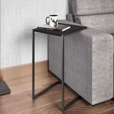 Imagem de Mesa de Apoio Lateral Industrial - Preto - Artesano, Preto