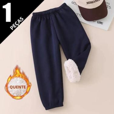 Imagem de Calças Esportivas De Fleece Coral Grossas E Quentes Para Meninos E Men