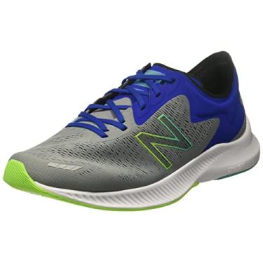Imagem de New Balance Tênis de corrida masculino DynaSoft Pesu V1, Aço/Team Royal, 9 X-Wide