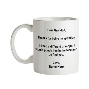 Imagem de Caneca personalizada para vovô - Caneca de café personalizada - Presentes para vovô - Caneca de café de 325 ml