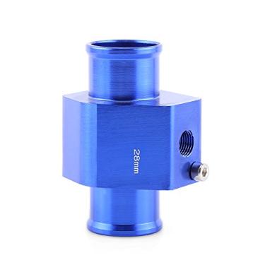 Imagem de Adaptador de mangueira do radiador de calibre do sensor de junta de temperatura de temperatura de água universal para tubo de água, azul 26 mm - alumínio 40 mmKeenso 28mm Keensocaqi7knh2u-02