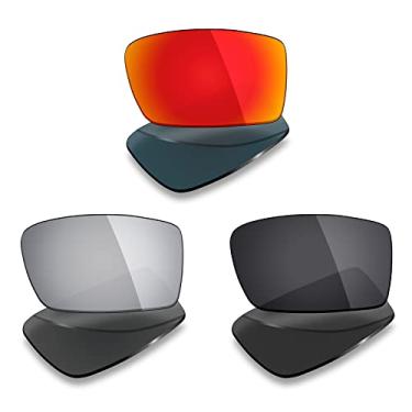 Imagem de 3 pares de lentes polarizadas de substituição Mryok para óculos de sol Oakley Gascan – Opções