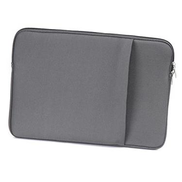 Imagem de Qudai Bolsa para laptop B2015 bolsa com zíper macio 14'' bolsa para laptop para laptop Air Pro Ultrabook cinza