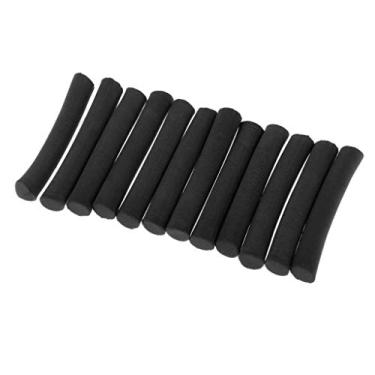 Imagem de aternee Equipamento de pesca de carpa 12 peças com manga zig isca de espuma gancho alinhadores Chod Rigs - Preto