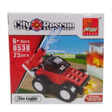 Imagem de Blocos De Montar Estilo Lego Peizhi City Rescue Carrinhos - Spider