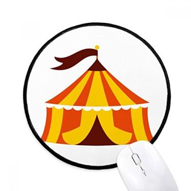 Imagem de Barraca de parque de diversões ilustração colorida mousepad desktop escritório tapete redondo para computador
