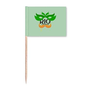 Imagem de Marcador de palito para barba Carnaval do Rio Brasil para decoração de festa