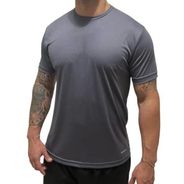 Imagem de Camisetas Dry Fit Lisa – Masculina – Esporte – Casual – Caimento perfeito - TRV – Diversas Cores Cor:Cinza Escuro;Tam
